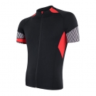 SENSOR CYKLO RACE PÁNSKÝ DRES KR.RUK. ČERNÁ/ČERVENÁ