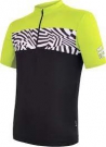 Sensor Cyklo Miles pánský dres kr.rukáv černá/reflex žlutá